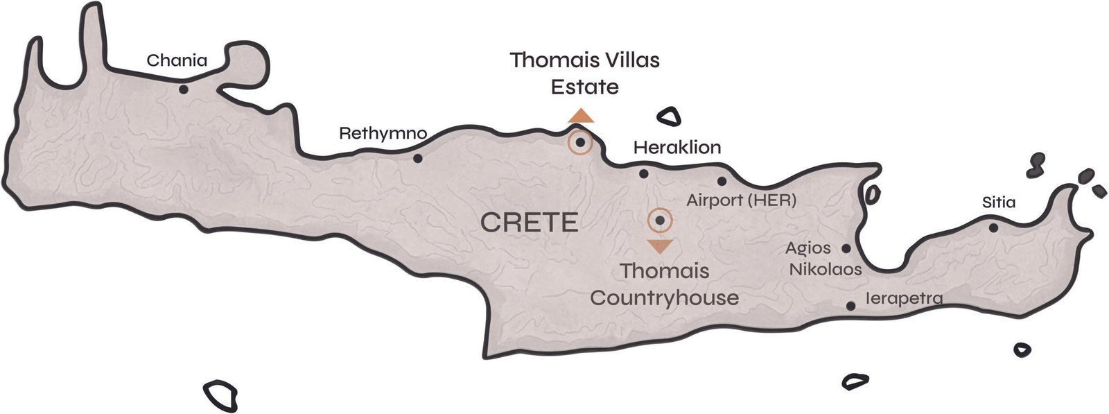 thomais crete map
